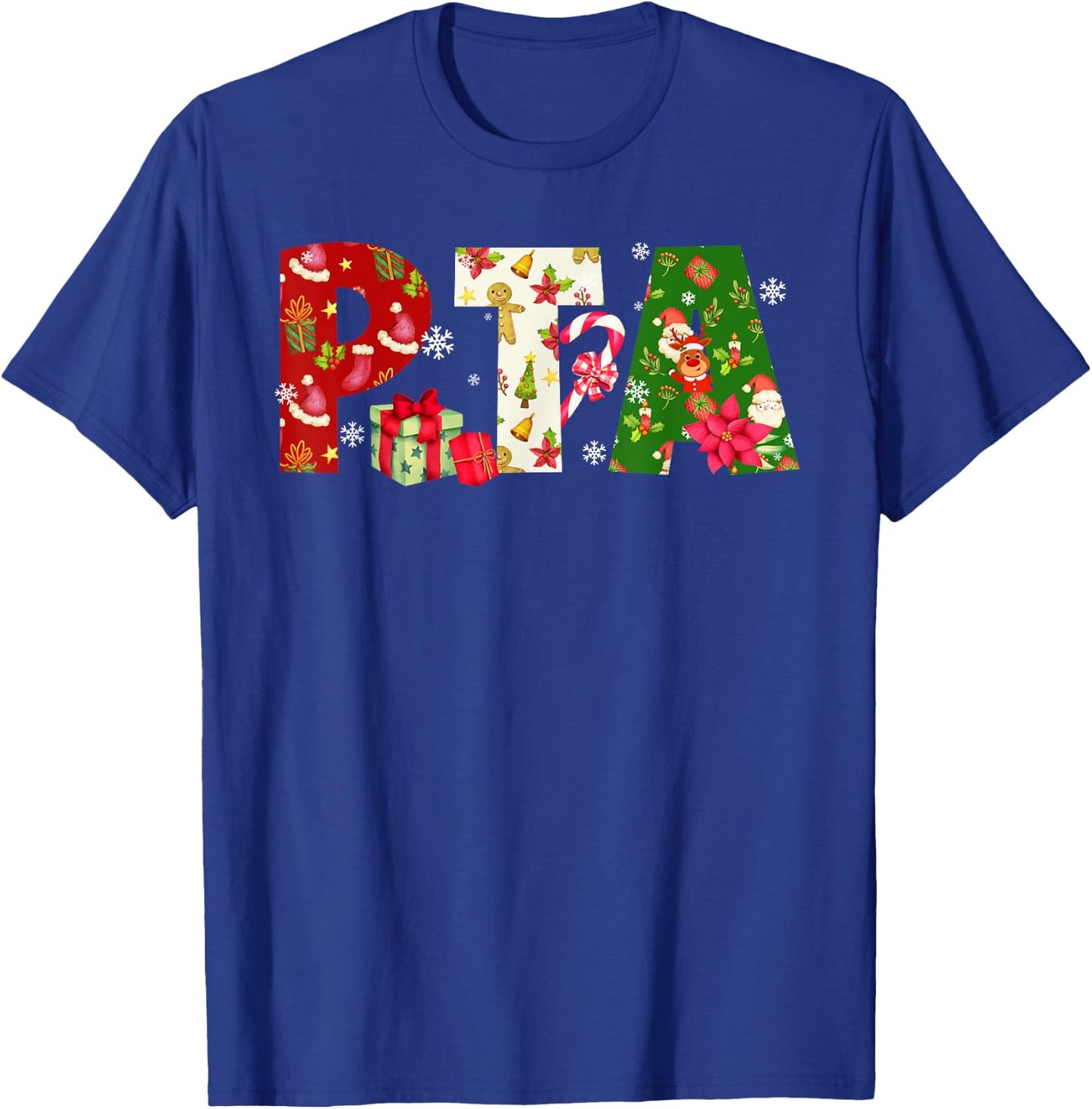 Christmas PTA Physical Therapy Assistant Therapist Xmas T-Shirt - T-Shirt | Royal
