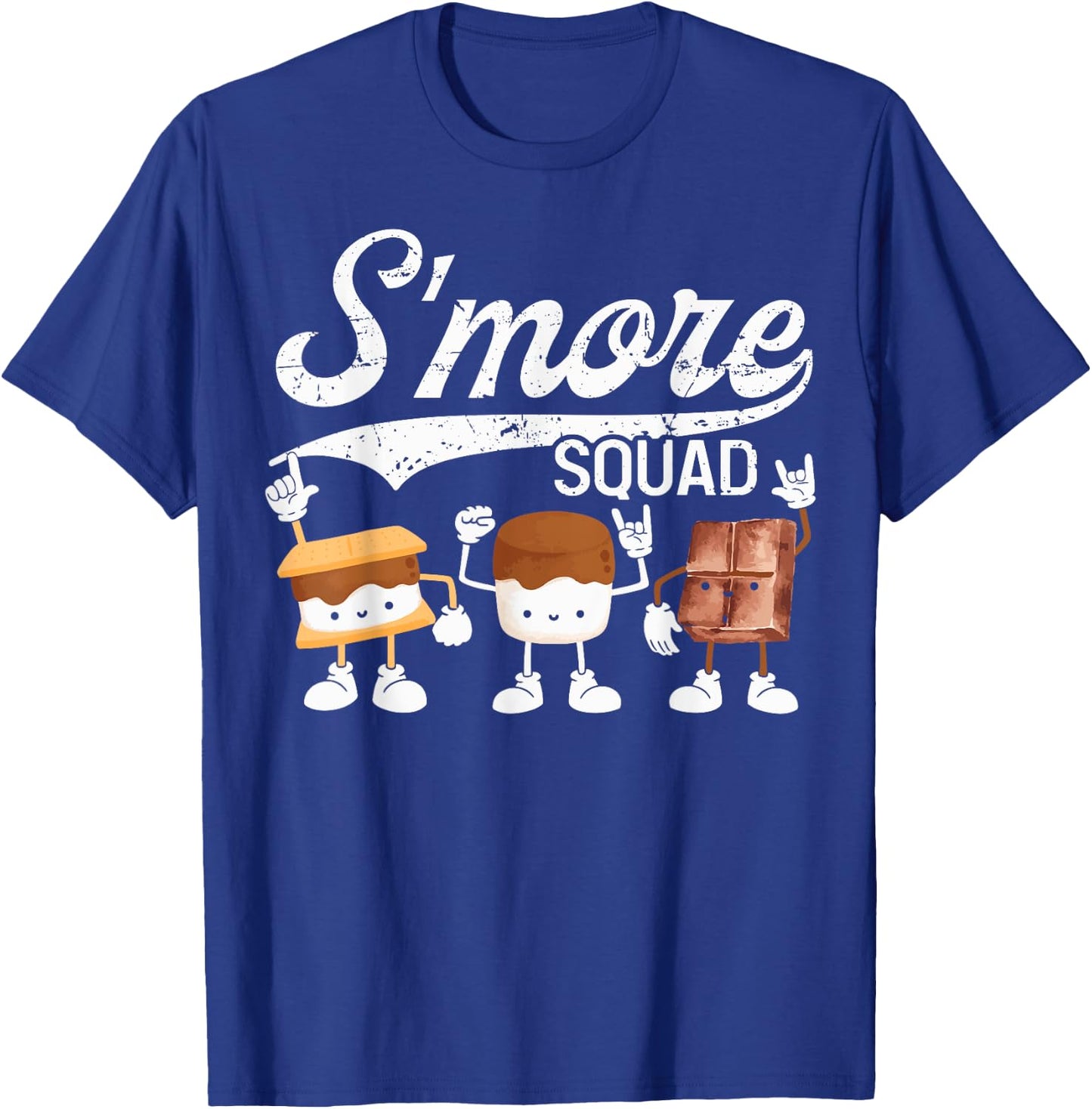 Smore Squad Camping Campfire Chocolate Marshmallow S'Mores T-Shirt - T-Shirt | Royal