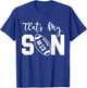 That's My Son Football 13 Jersey Number Vintage Mom Dad T-Shirt - T-Shirt | Royal