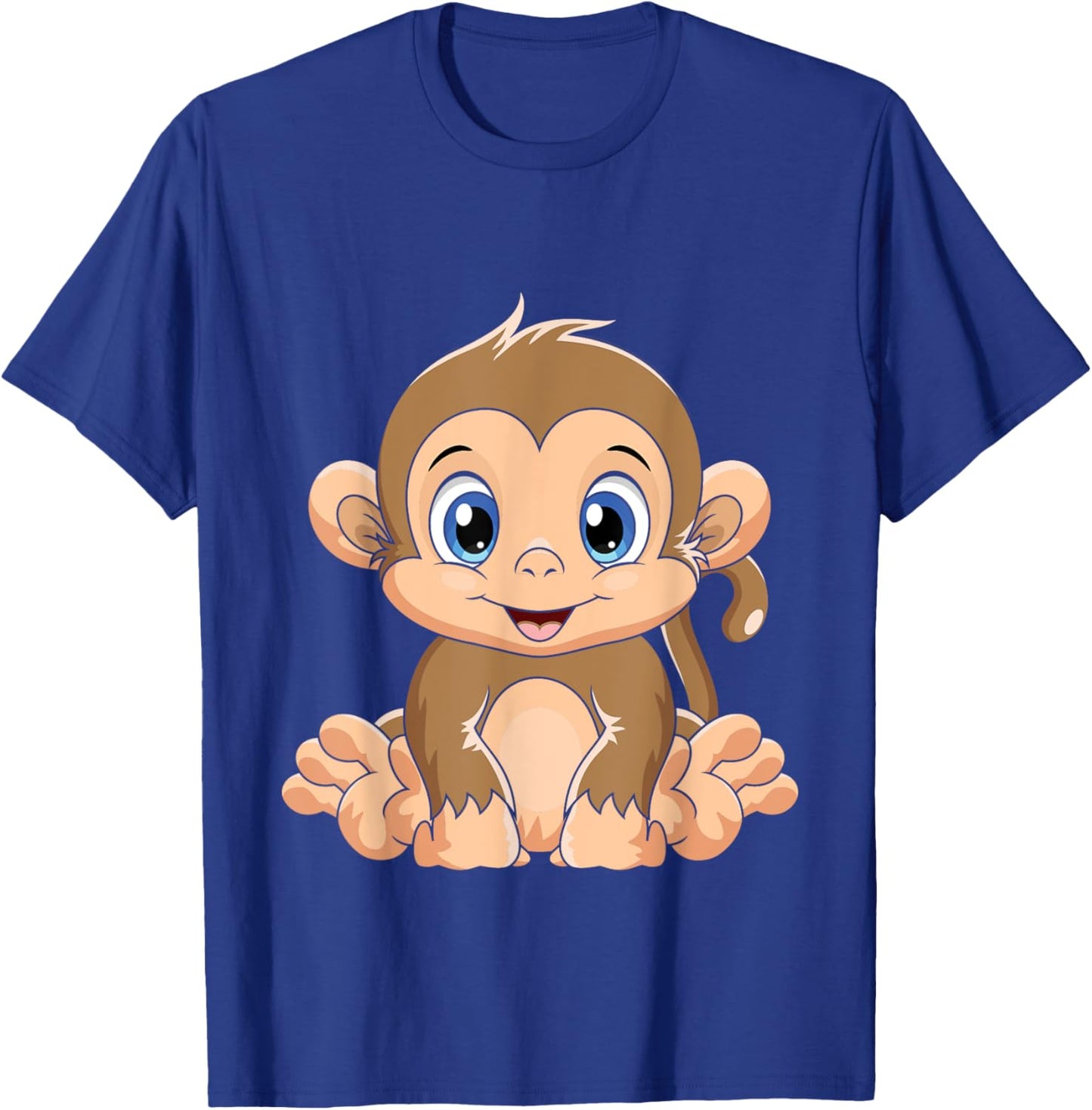 Cute Baby Monkey - Animal Lover Primate Zookeeper Zoology T-Shirt - T-Shirt | Royal