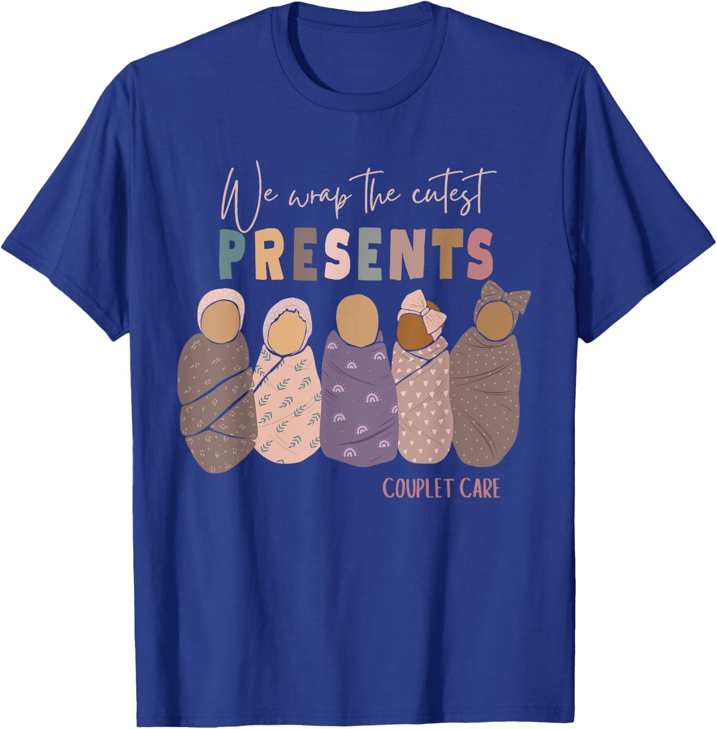 Couplet Care Nurse Christmas T-Shirt - T-Shirt | Royal