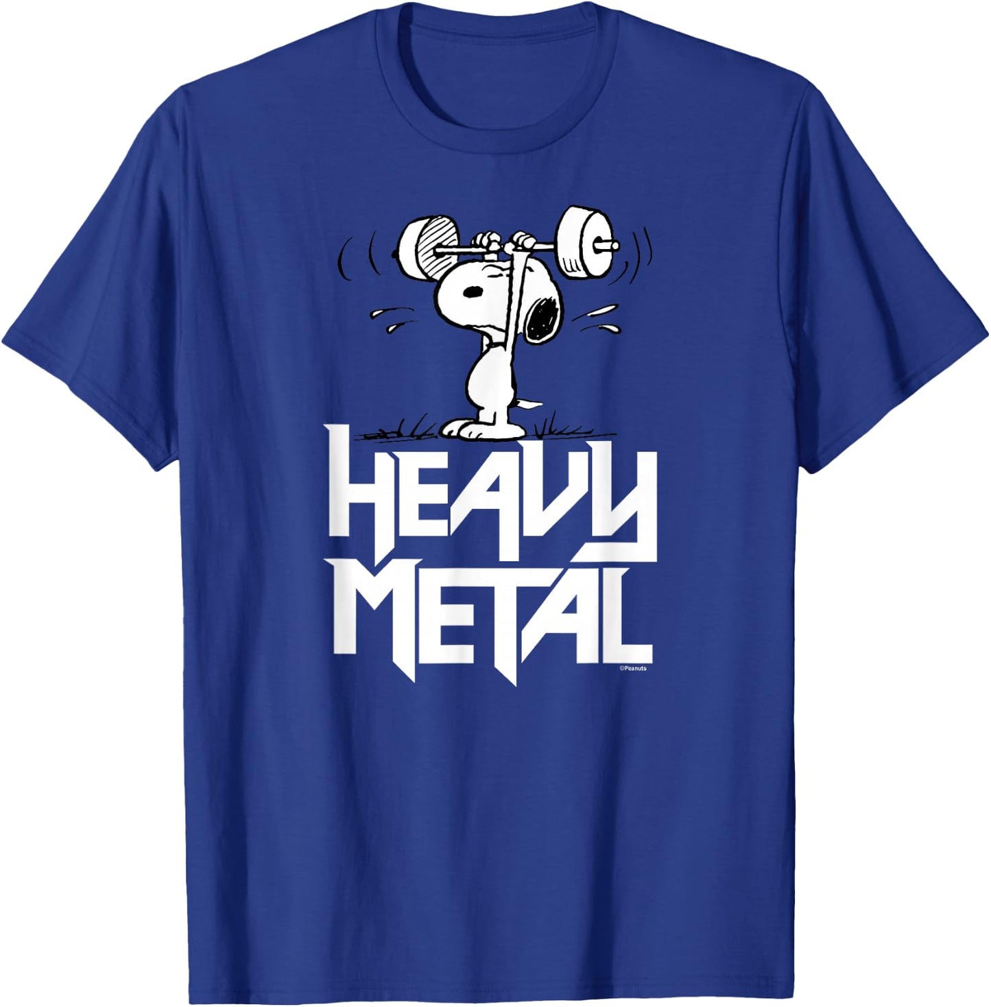 Peanuts - Heavy Metal Snoopy T-Shirt - T-Shirt | Royal