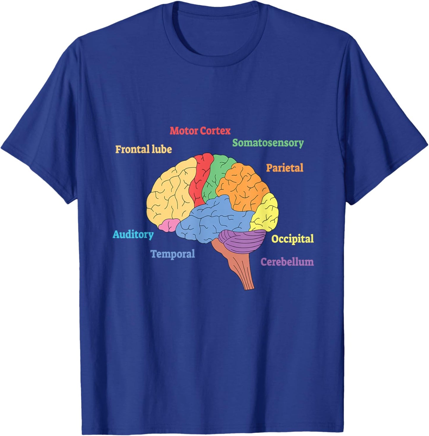Diagram Brain I Brain Neurologist Neuroscience Brain T-Shirt - T-Shirt | Royal