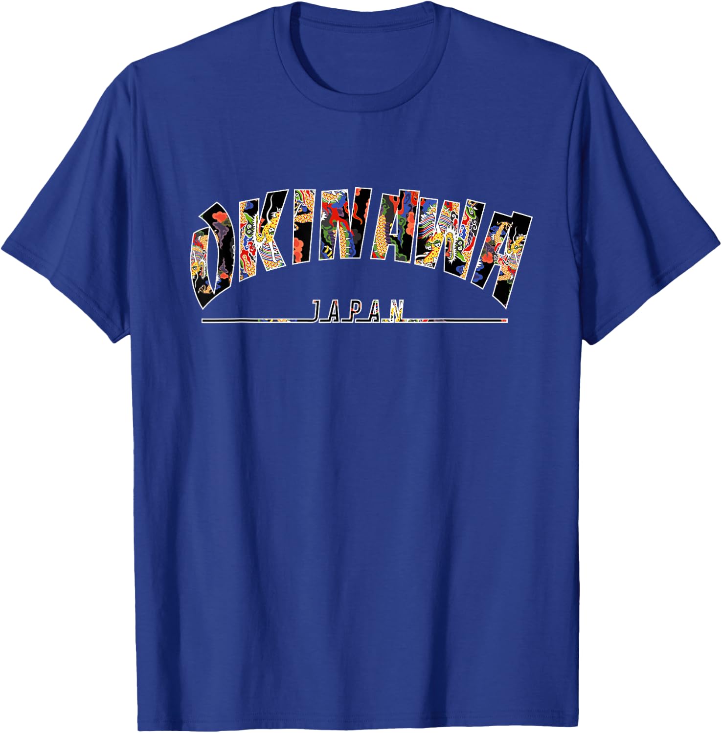 Okinawa Island Japan Uchinaanchu Ryukyu Bingata 沖縄紅型びんがた T-Shirt - T-Shirt | Royal