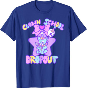 Kawaii Kreeps Pastel Goth Clowncore Teddy Bear Clown Weirdcore Kidcore T-Shirt - T-Shirt | Royal