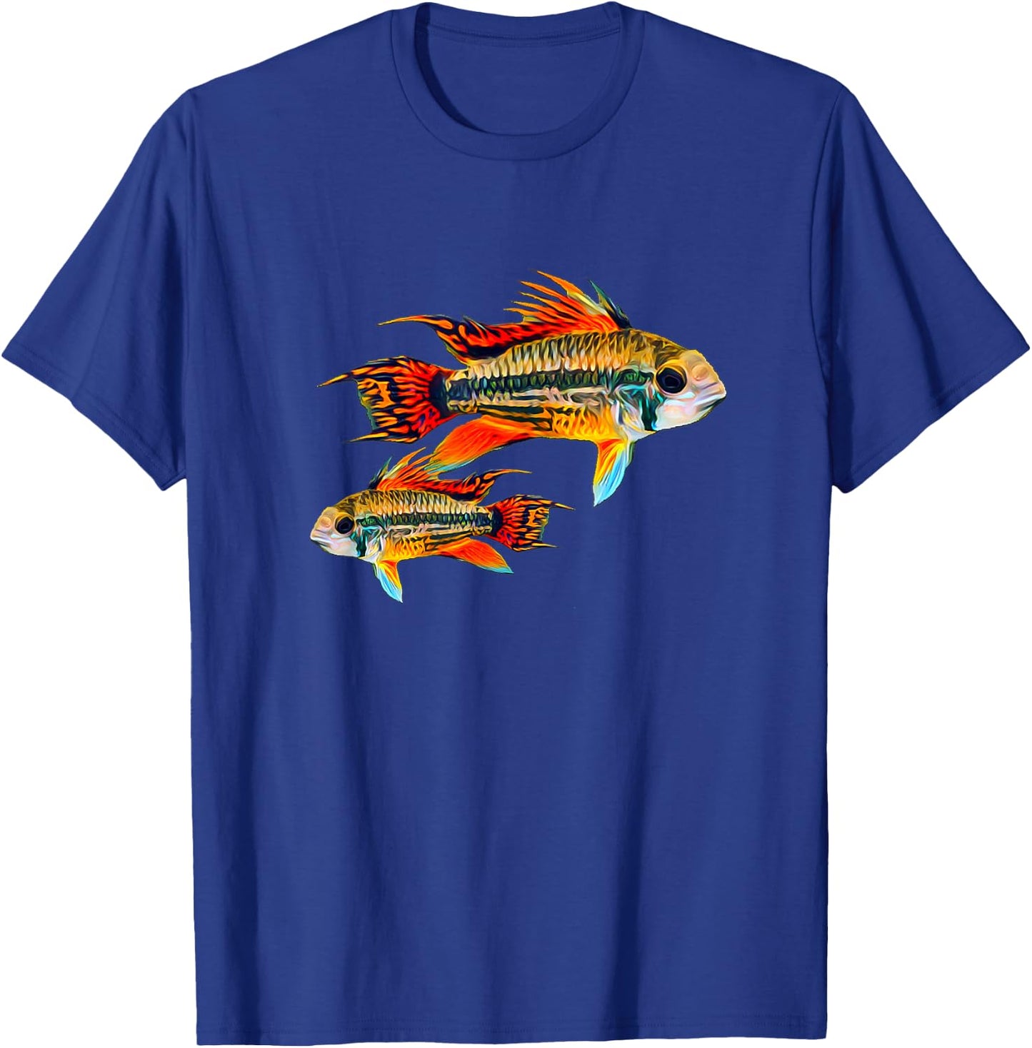 Cockatoo Dwarf Cichlid Apistogramma Cichlids Aquarium T-Shirt - T-Shirt | Royal