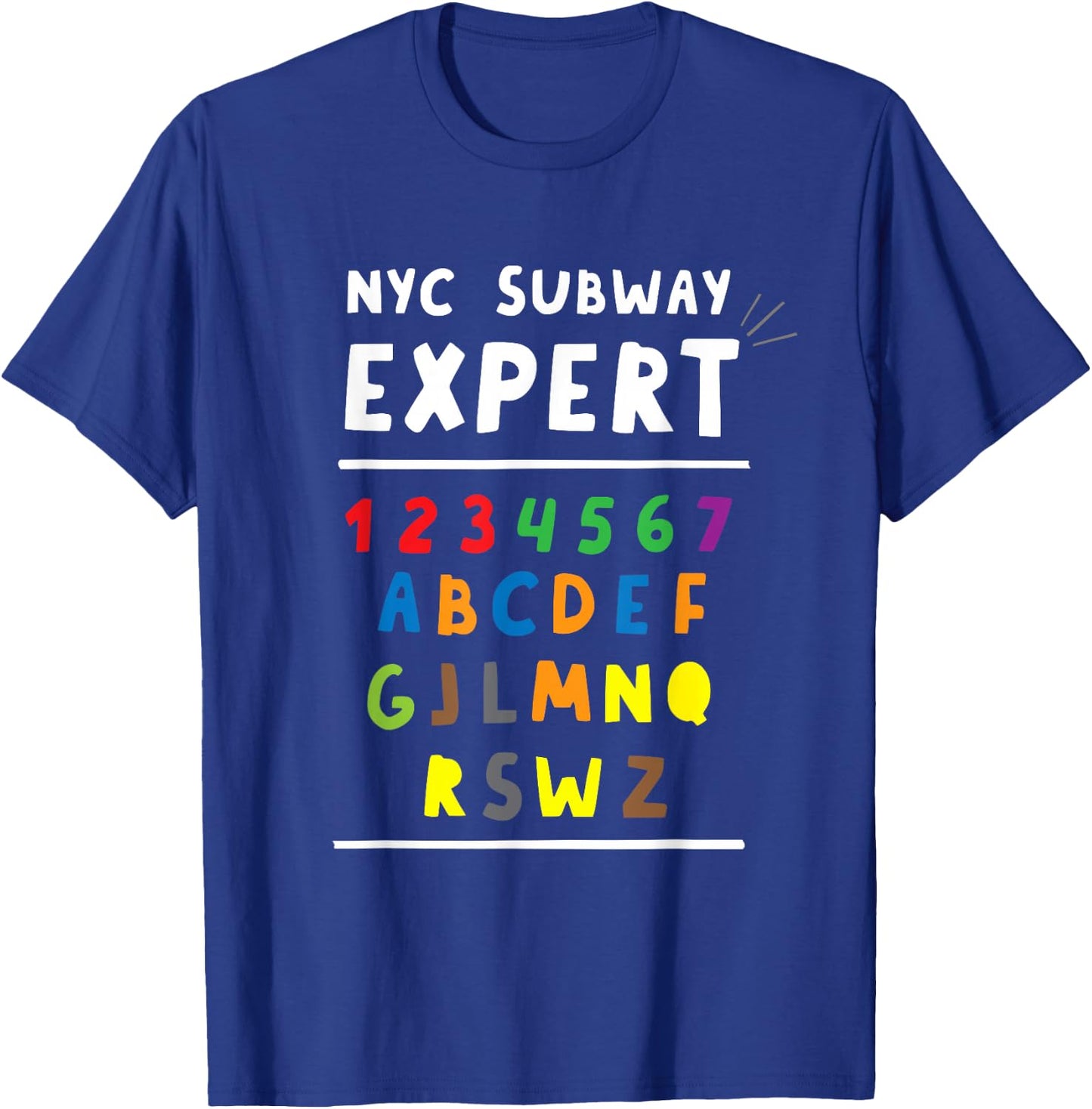 NYC New York City Subway Expert T-Shirt - T-Shirt | Royal