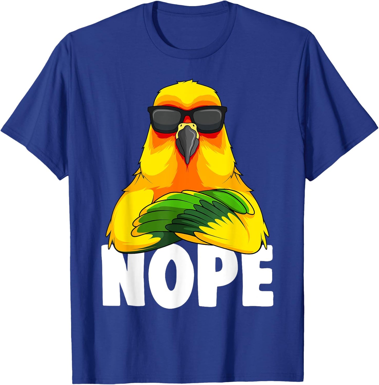 Sun Conure Parrot Bird T-Shirt - T-Shirt | Royal