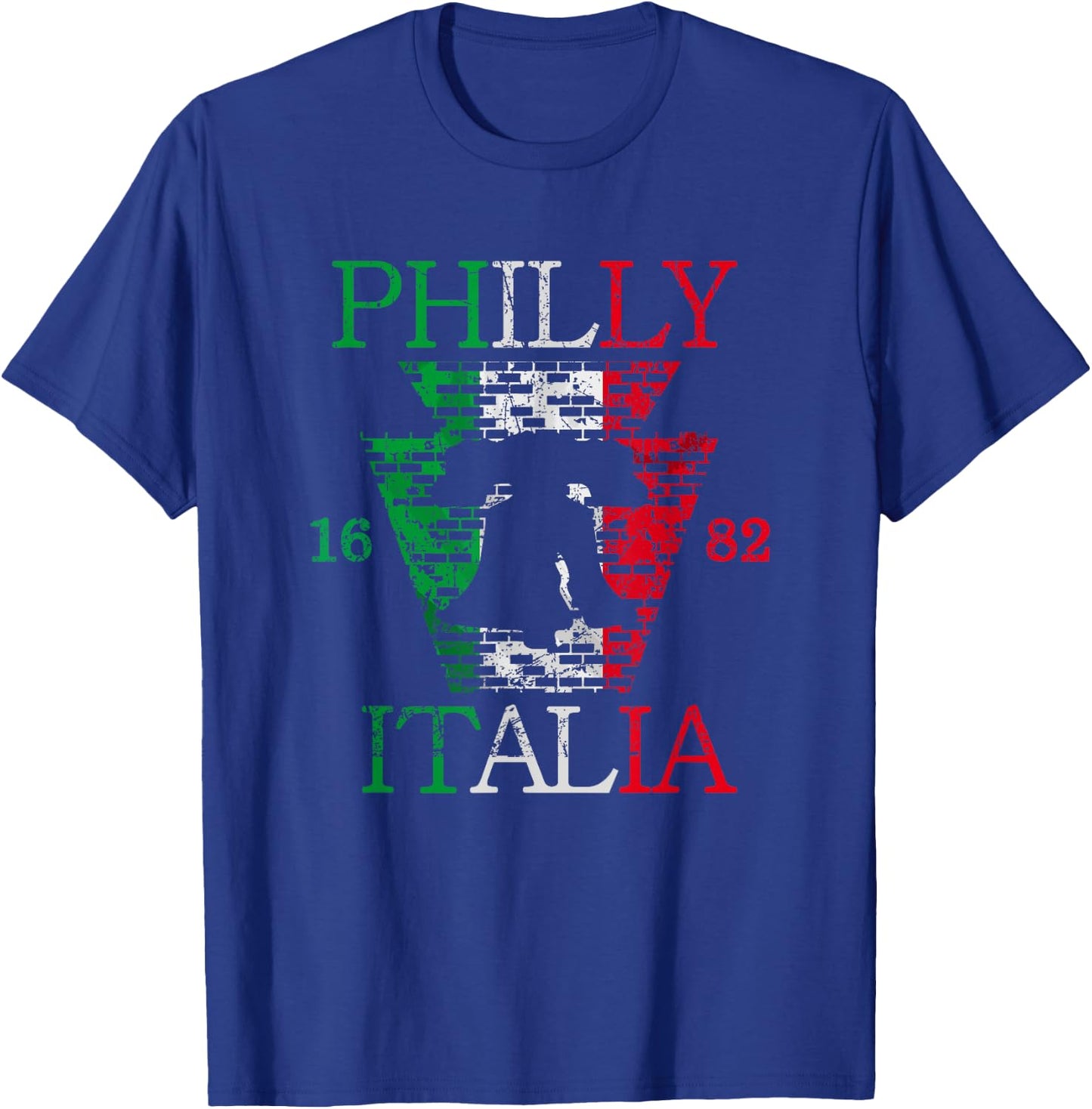 Philly Italian Flag Italia Liberty Bell South Philadelphia T-Shirt - T-Shirt | Royal
