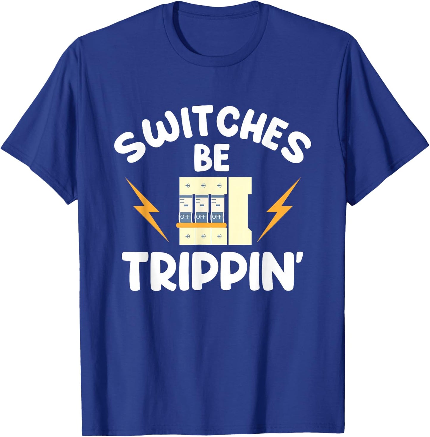 Electrician Electrical Engineer Lineman Electricity T-Shirt - T-Shirt | Royal