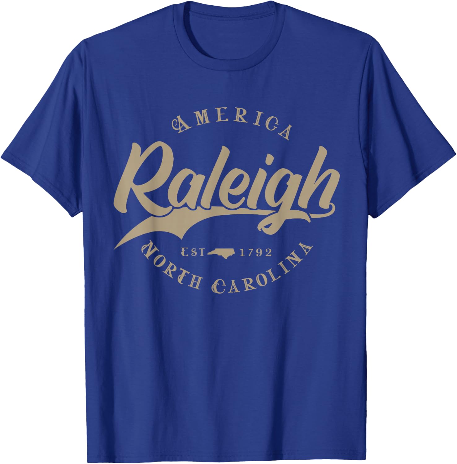 Raleigh NC | North Carolina T-Shirt - T-Shirt | Royal