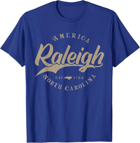 Raleigh NC | North Carolina T-Shirt - T-Shirt | Royal