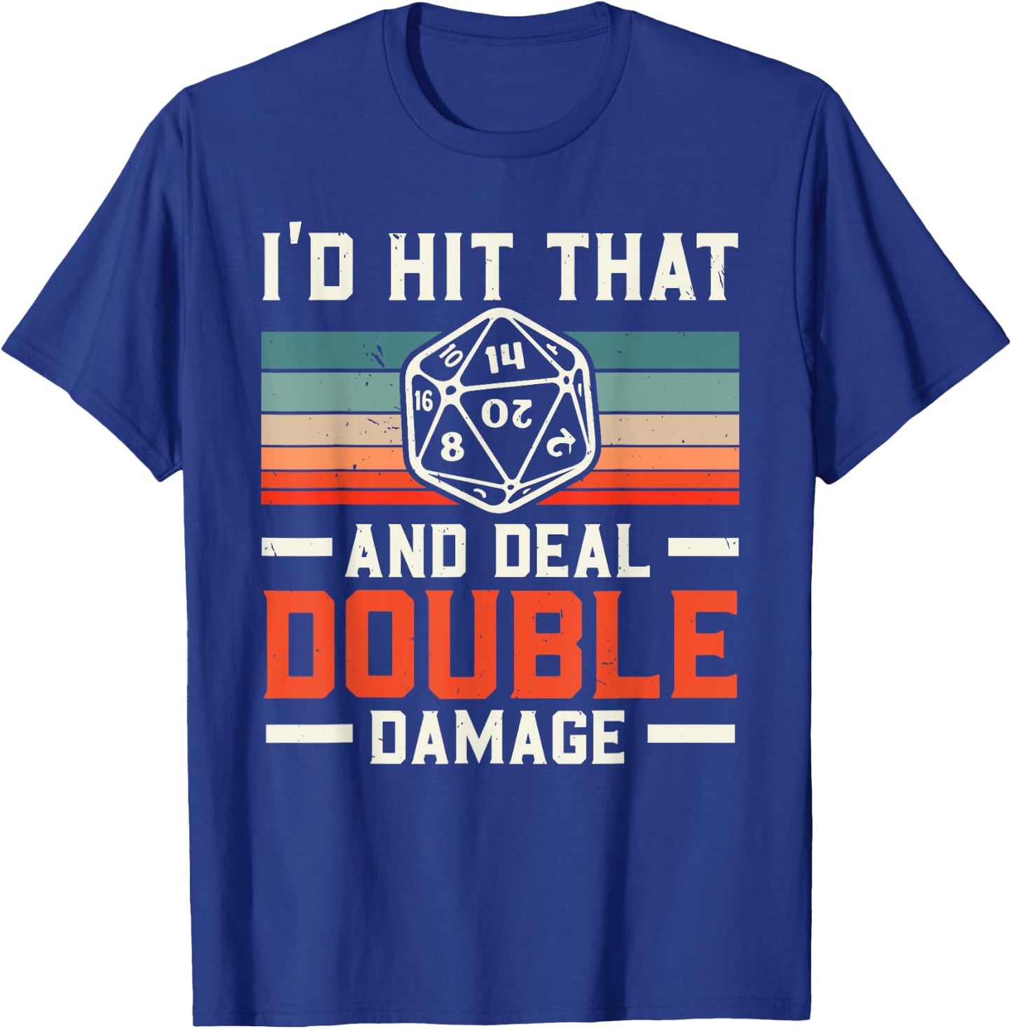 RPG Gaming Role Playing D20 Tabletop Games Funny RPG Gamer T-Shirt - T-Shirt | Royal