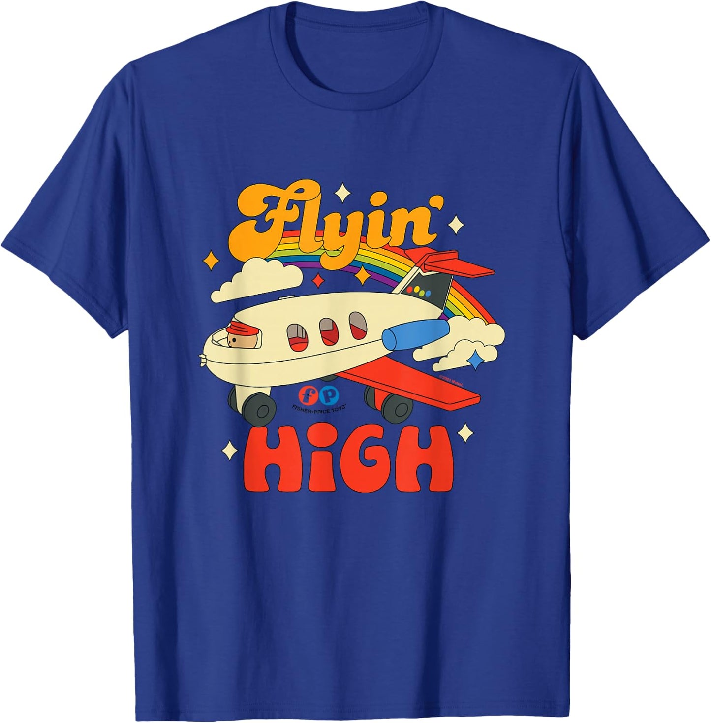 Fisher Price Flyin High Plane T-Shirt - T-Shirt | Royal