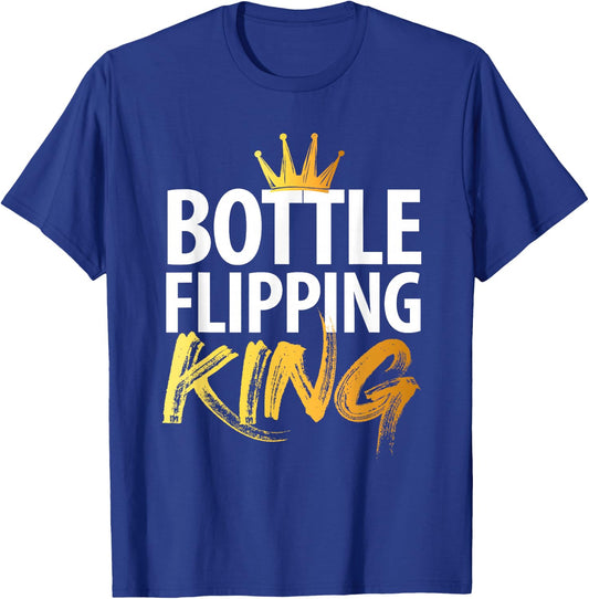 Bottle Flipping King T-Shirt - T-Shirt | Royal