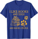 I Like Books And Dogs And Maybe 3 People Vintage T-Shirt - T-Shirt | Royal