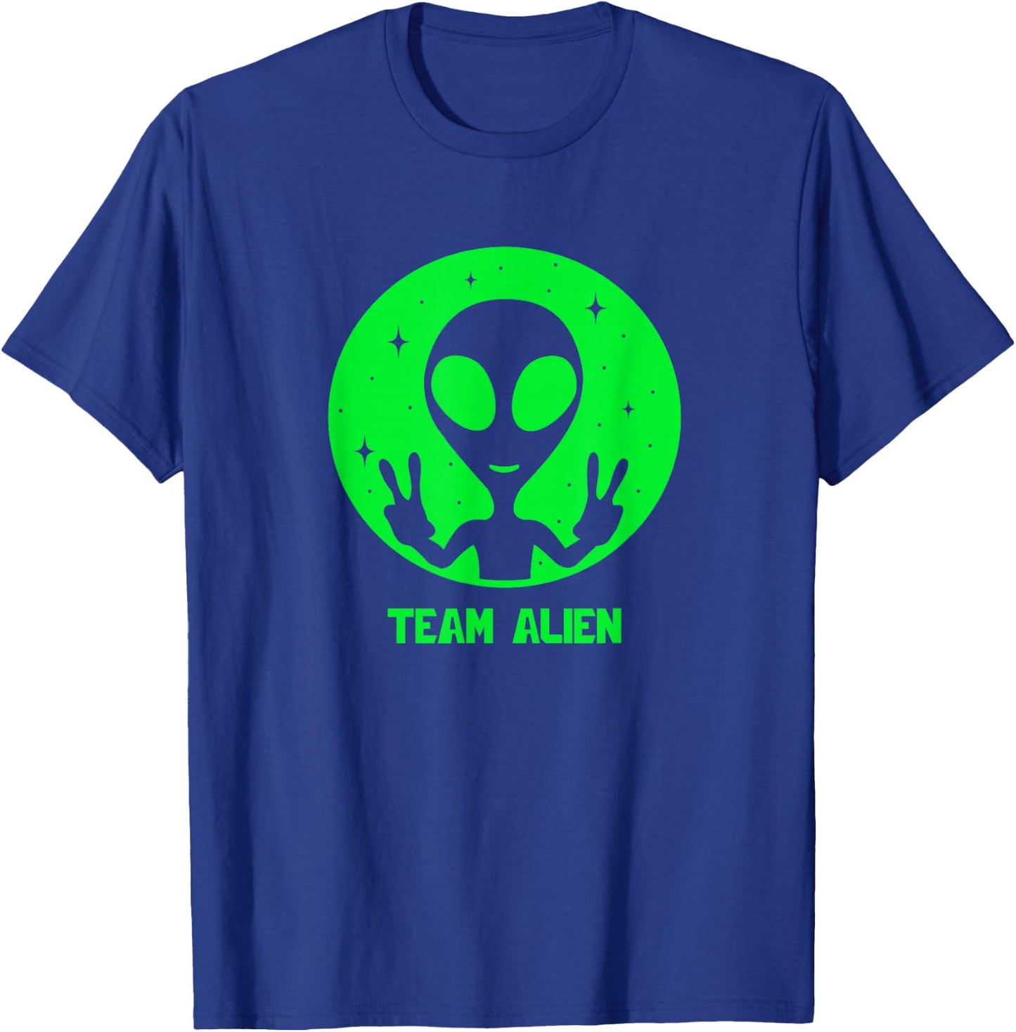 Alien Lover Men Women Kids UFO Abduction Team Alien T-Shirt - T-Shirt | Royal