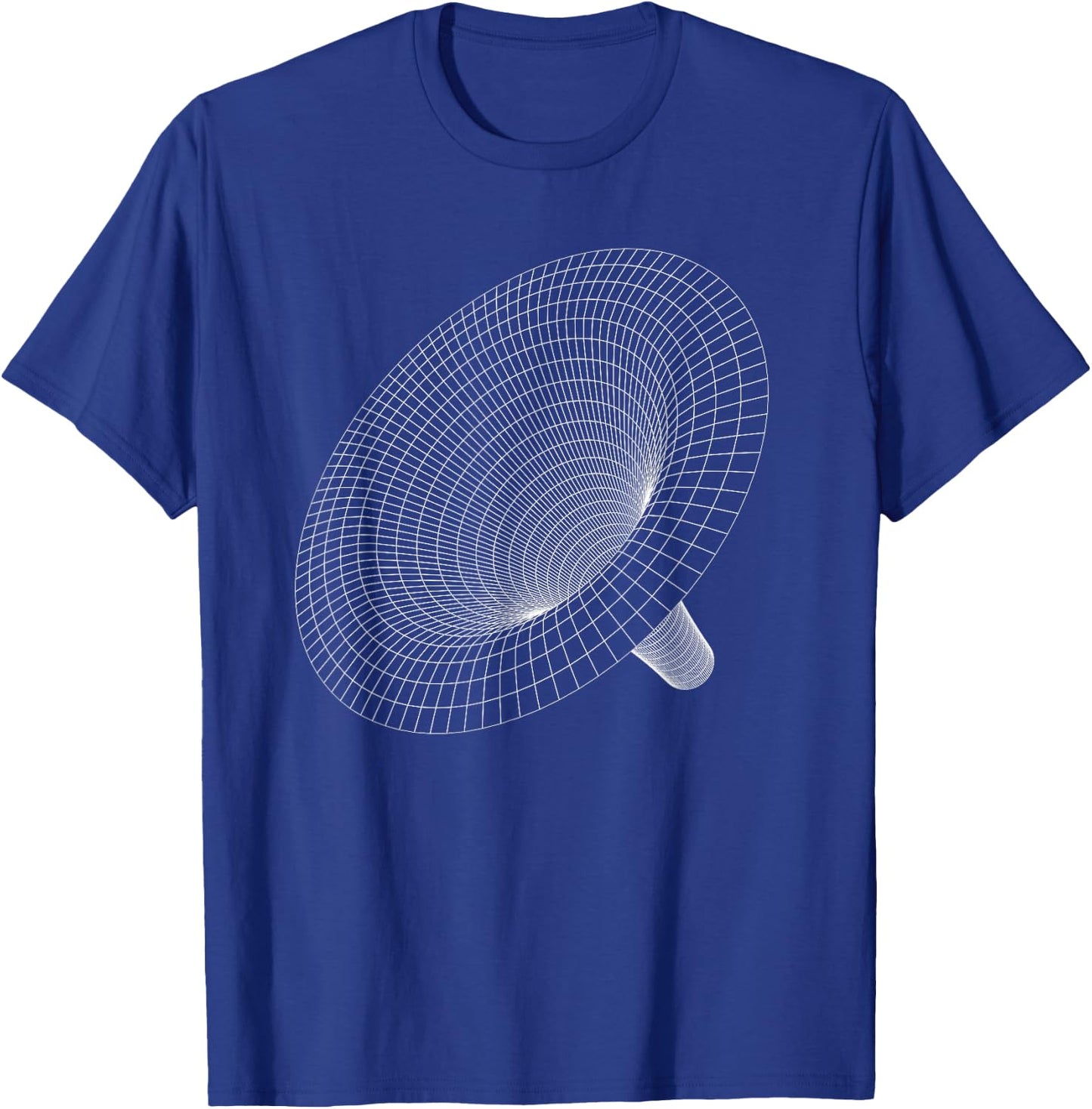 Black Hole Physics Wireframe Space Universe Physics Science T-Shirt - T-Shirt | Royal