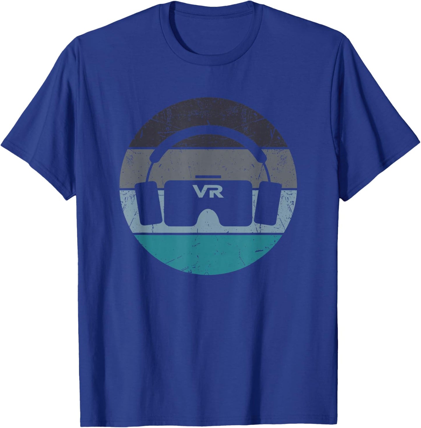 Funny VR Gamer Vintage Retro Video Games for Boys Men Gaming T-Shirt - T-Shirt | Royal
