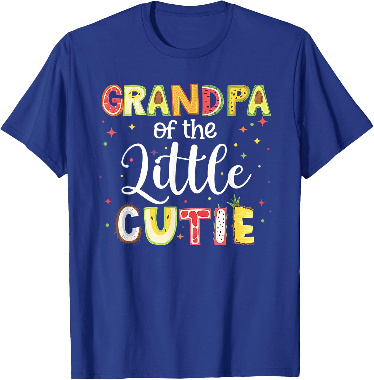 Grandpa Little Cutie Funny Matching Family Summer Fruit Papa Women T-Shirt - T-Shirt | Royal