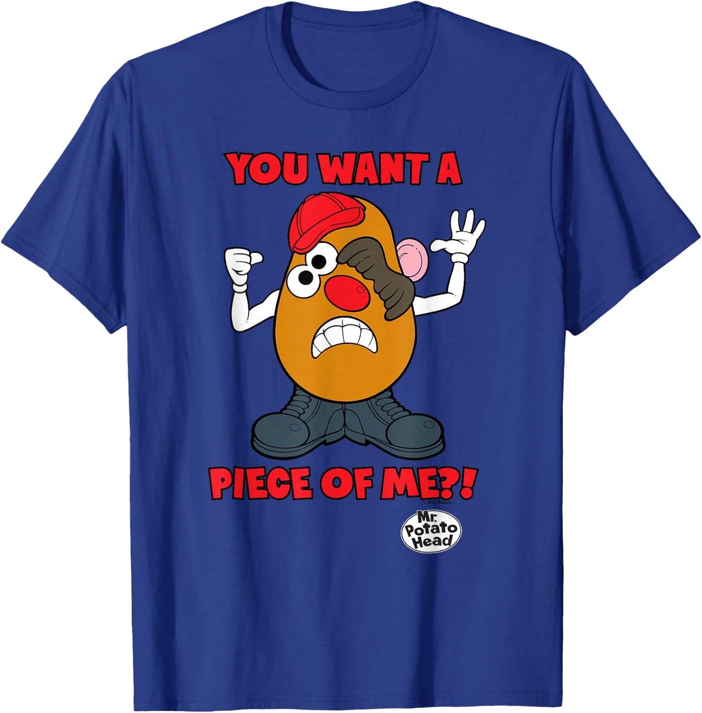 Mr. Potato Head You Want A Piece Of Me?! Scrambled Face T-Shirt - T-Shirt | Royal