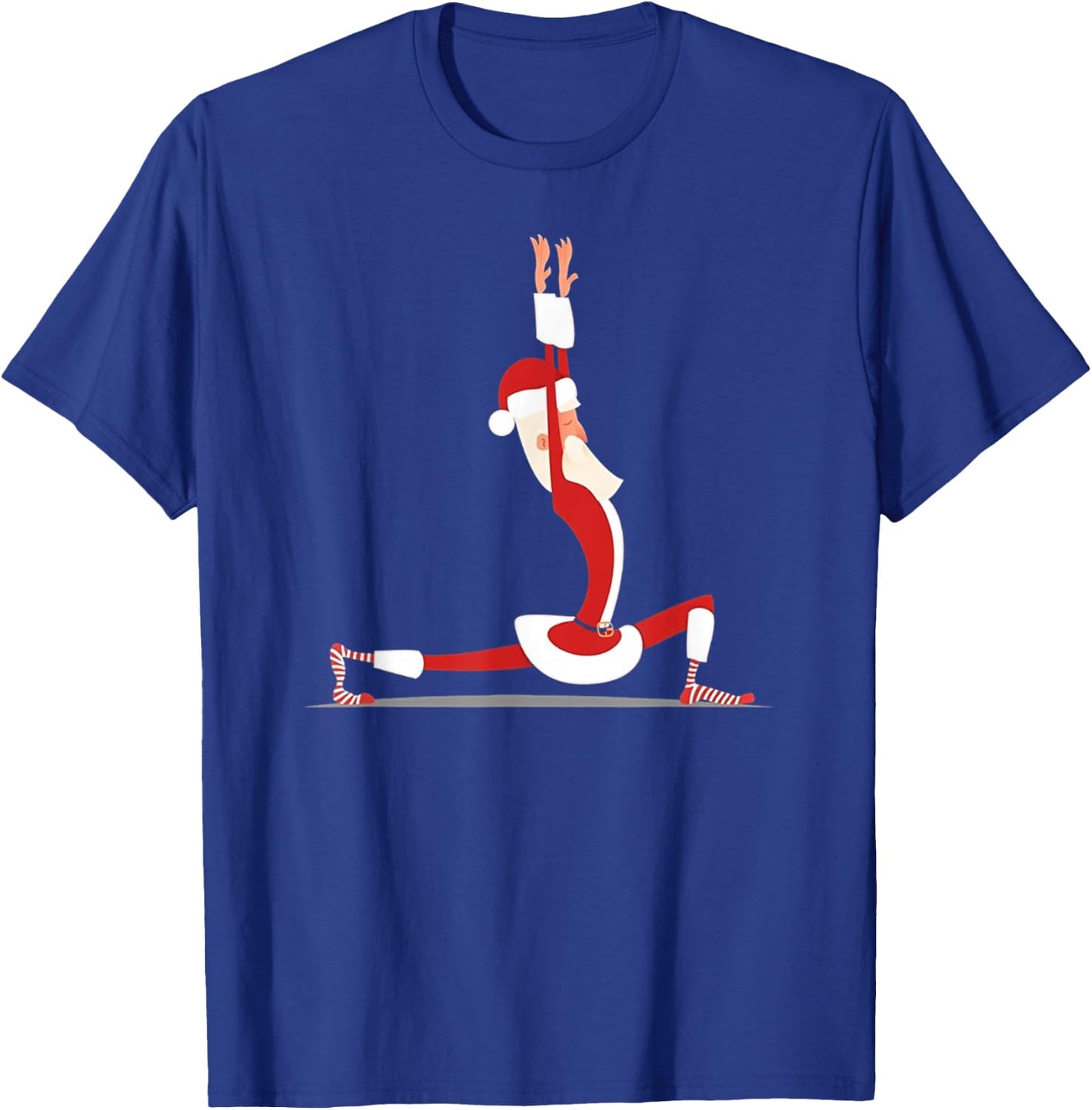 Yoga Christmas Santa Pose Funny Christmas Lovers Costume T-Shirt - T-Shirt | Royal
