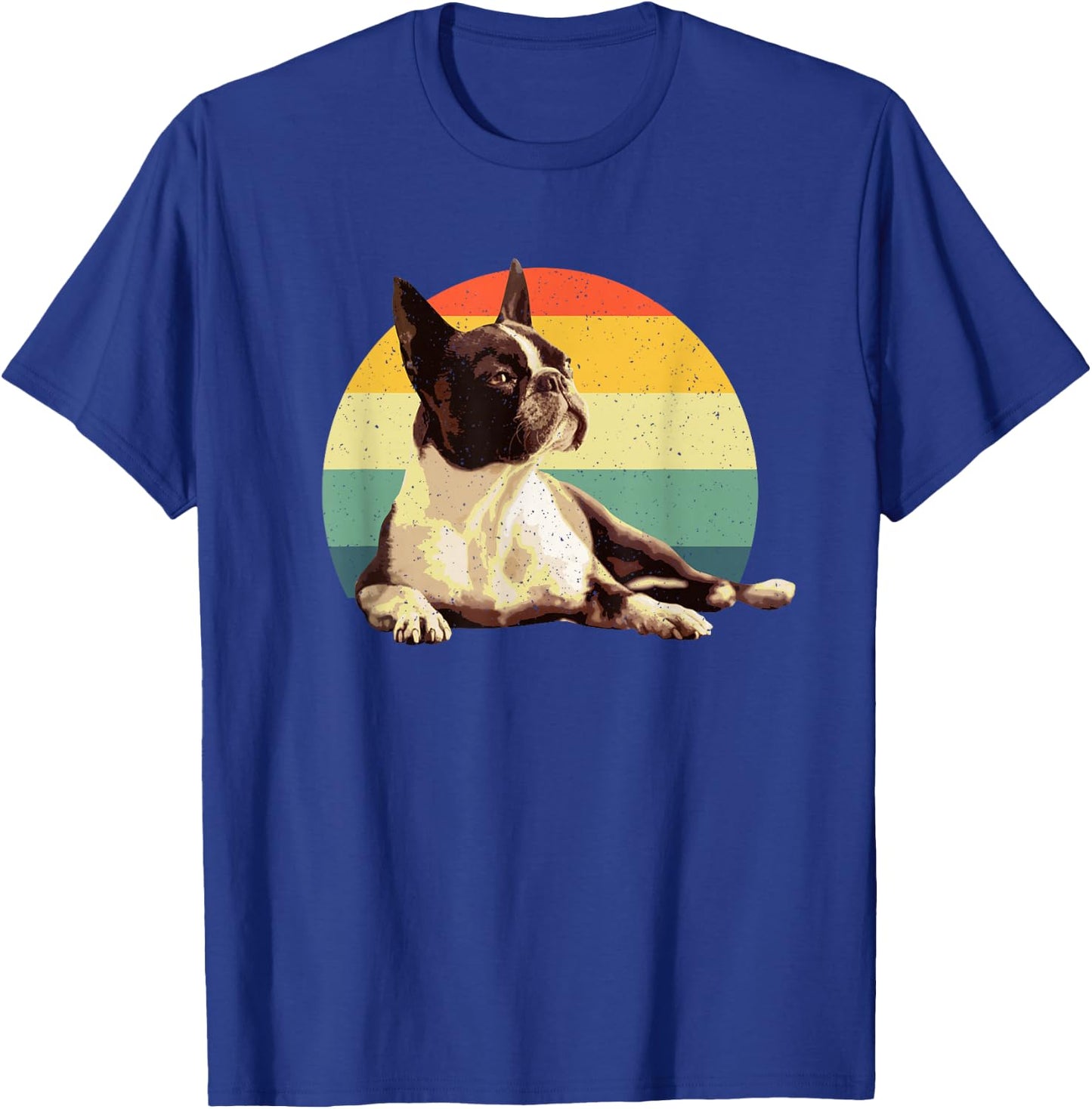 Cool Boston Terrier Art Women Boston Terrier Lovers T-Shirt - T-Shirt | Royal
