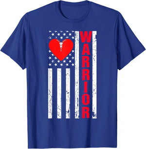 Open Heart Surgery Recovery Survivor Heart Warrior Men Women T-Shirt - T-Shirt | Royal