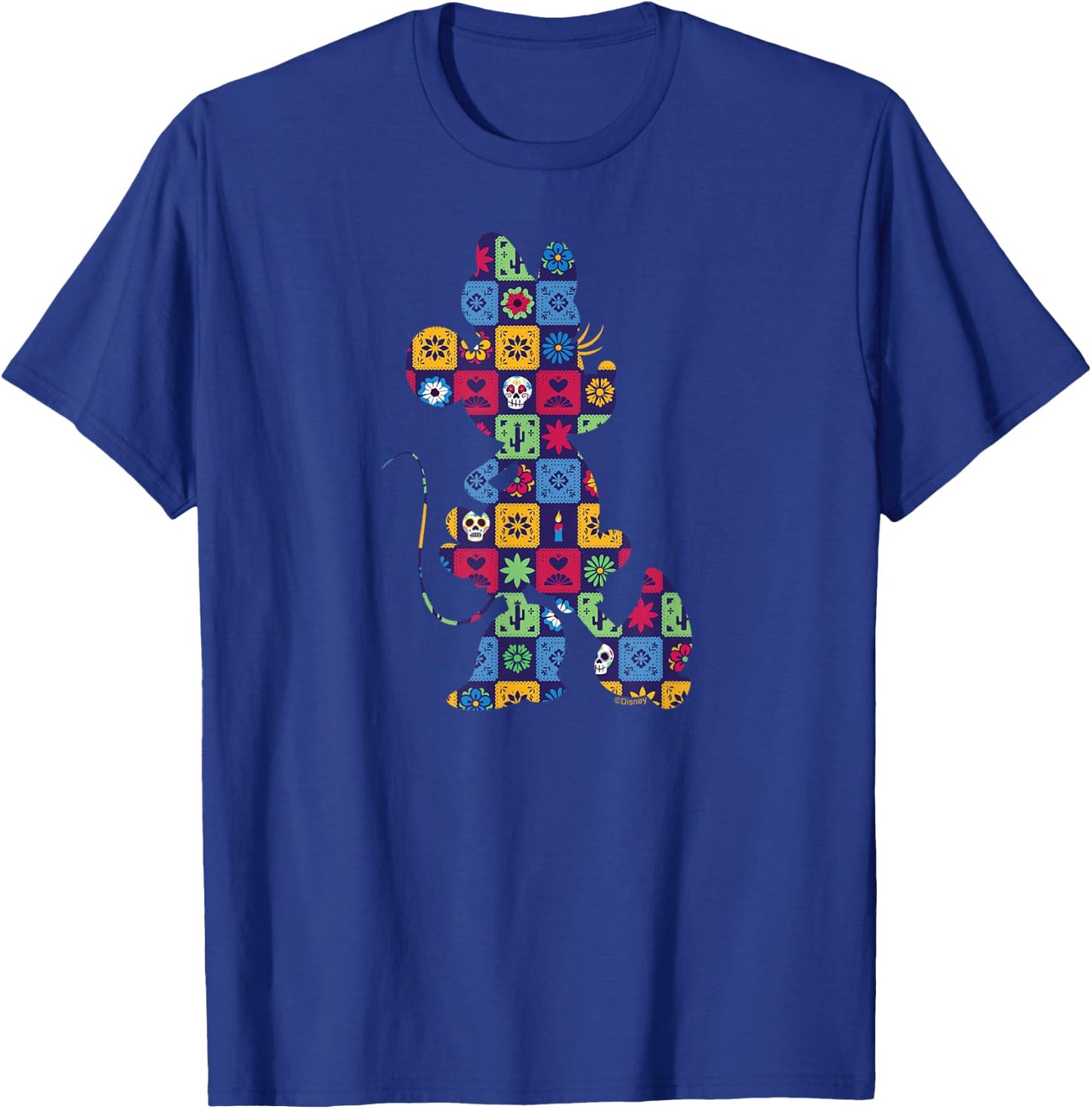 Disney Minnie Mouse Pose Día de los Muertos Day of the Dead T-Shirt - T-Shirt | Royal