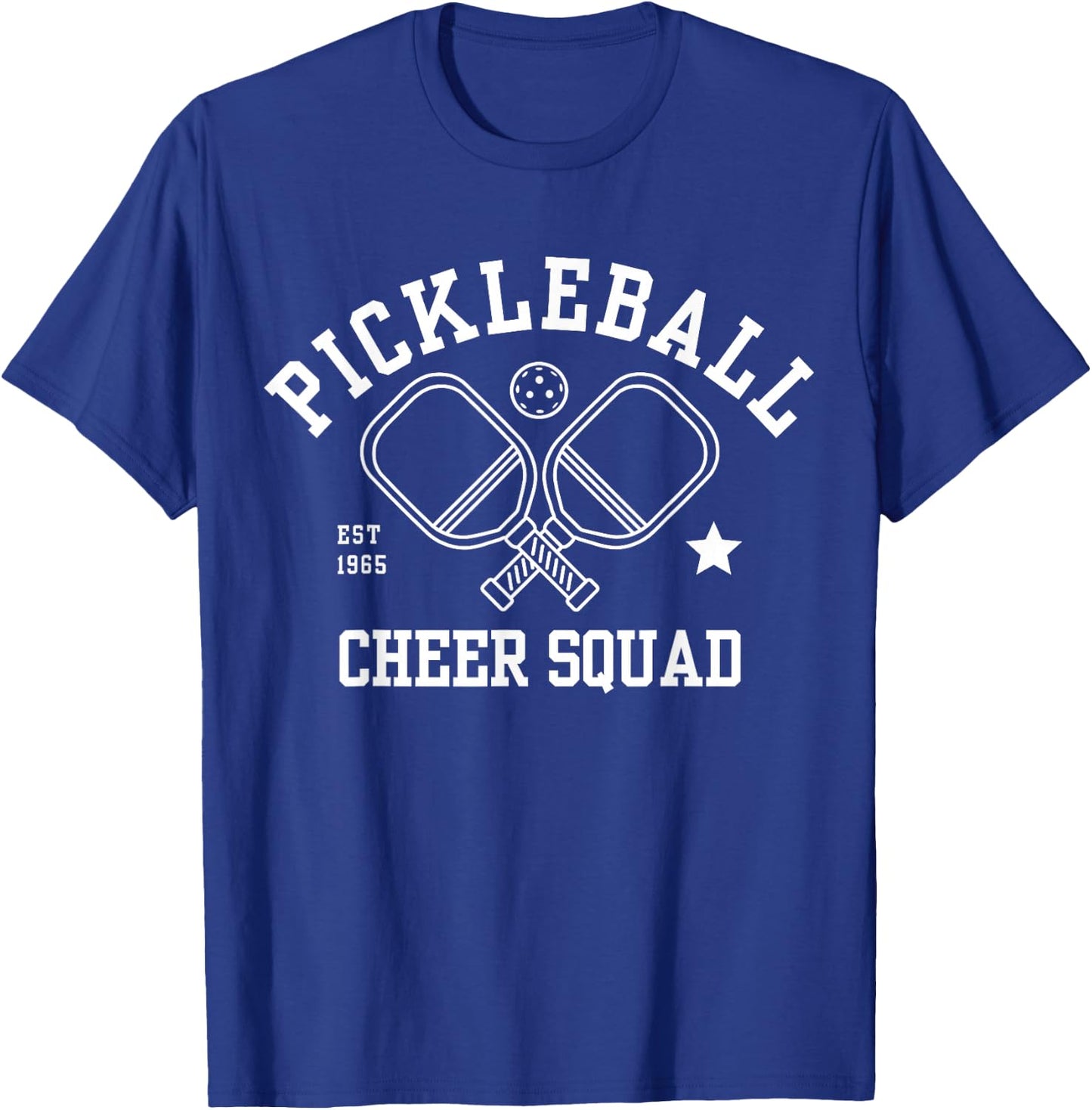 Pickleball Cheer Squad Cheer Team Cheerleader Varsity Team T-Shirt - T-Shirt | Royal