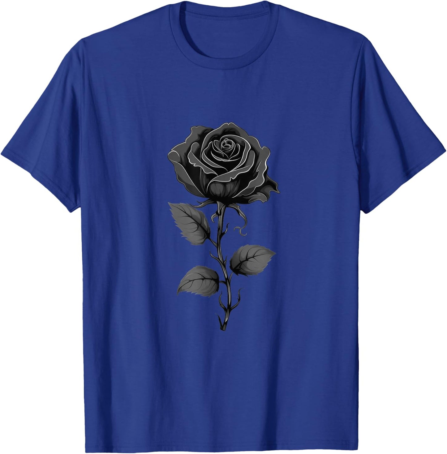 199 Flowers Black Rose Graphic T-Shirt - T-Shirt | Royal