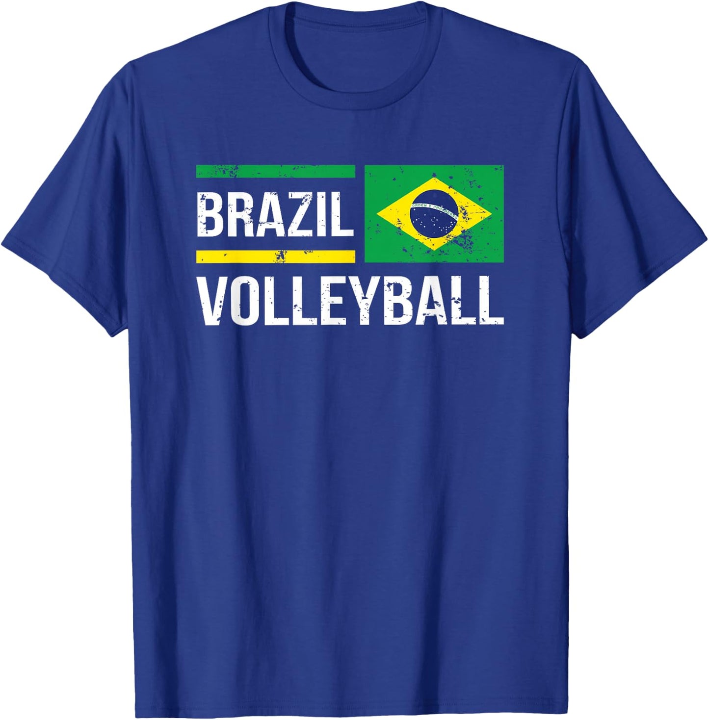 Brazil Volleyball Brasil Flag Supporter Pride Sport T-Shirt - T-Shirt | Royal