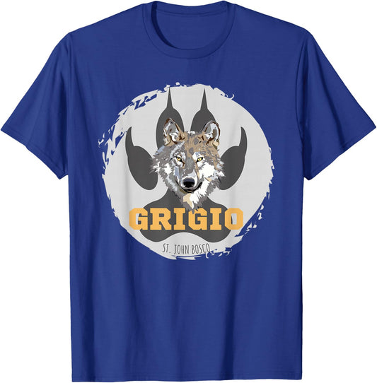 St. John Bosco - Grigio Wolf T-Shirt - T-Shirt | Royal