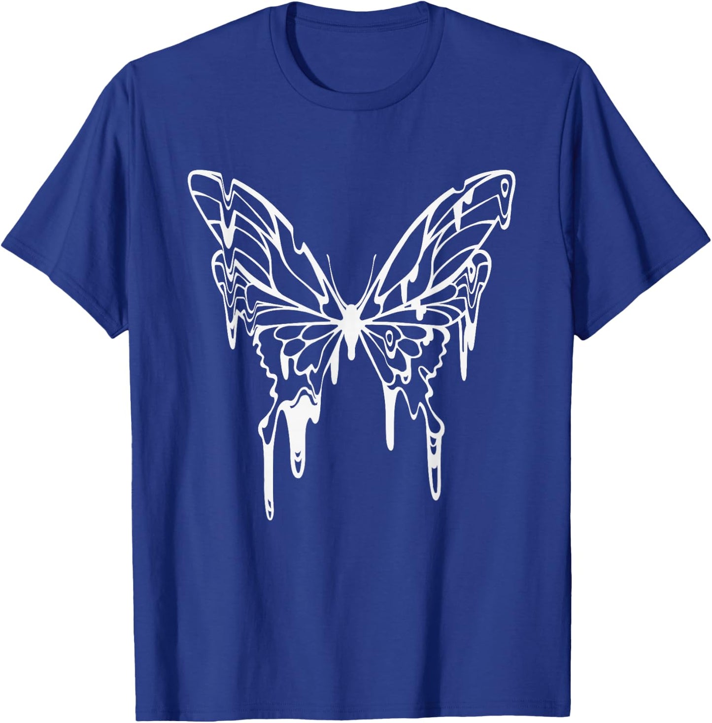 Fairycore Fairy Grunge Goth Tattoo Style Melting Butterfly T-Shirt - T-Shirt | Royal