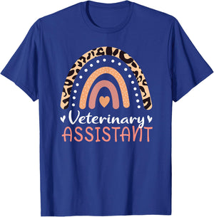 Veterinary Assistant Vet Tech Rainbow Vet Veterinarian Women T-Shirt - T-Shirt | Royal