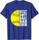 Best Softball Dad Ever - Father's Day Softball Lover T-Shirt - T-Shirt | Royal