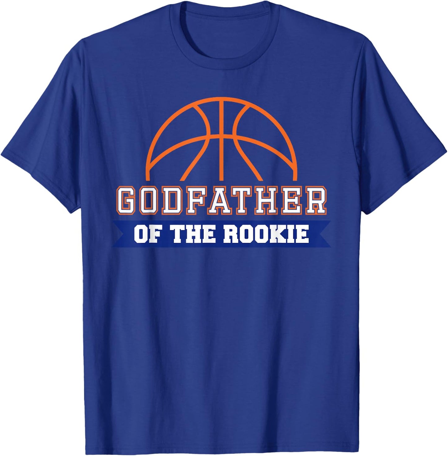 Godfather of Rookie 1st Birthday Basketball Theme Matching T-Shirt - T-Shirt | Royal