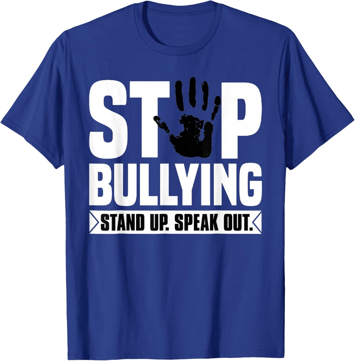 Stop Bullying Shirt Orange Stand Up Speak Out Unity Day T-Shirt - T-Shirt | Royal