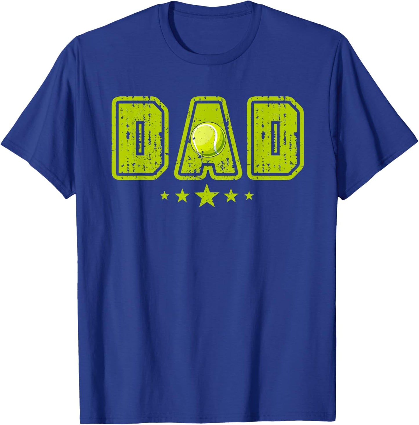 Vintage DAD Tennis Costume Dad Lover Player Father's Day T-Shirt - T-Shirt | Royal
