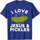 Cute Pickle Design Women Kids Jesus Pickle Lovers T-Shirt - T-Shirt | Royal