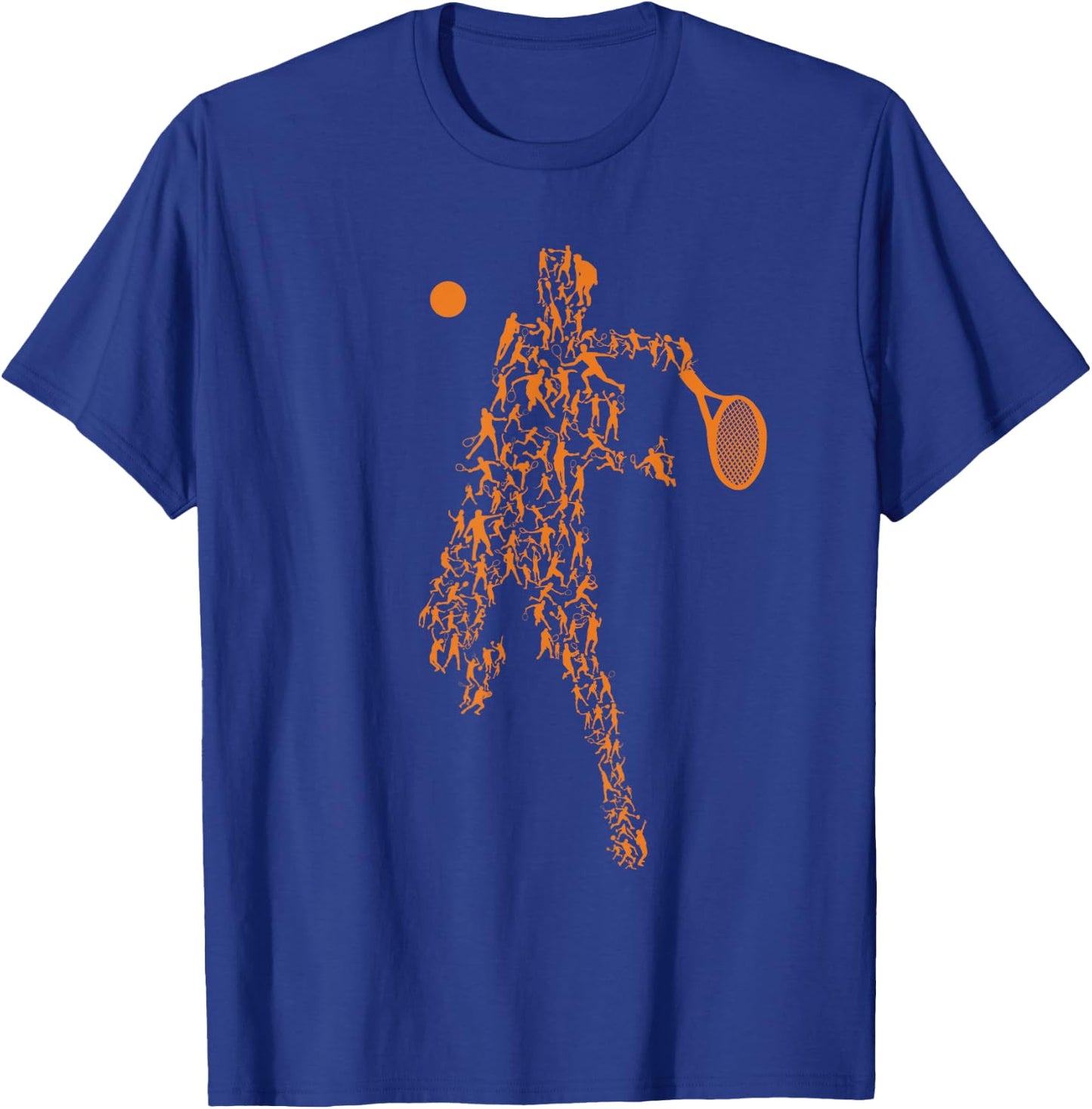 Tennis Positions Player Balls Funny Racket Game Outfit T-Shirt - T-Shirt | Royal