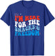 I'm Here for the Snacks and Freedom Retro 4th of July Women Kids Men T-Shirt - T-Shirt | Royal