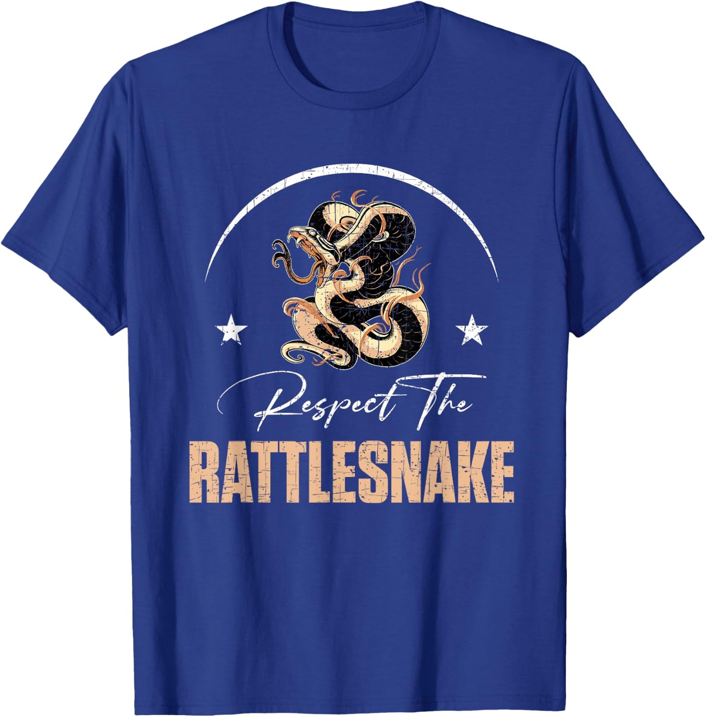 Respect The Rattlesnake Apparel | Funny Rattlesnake Hunting T-Shirt - T-Shirt | Royal