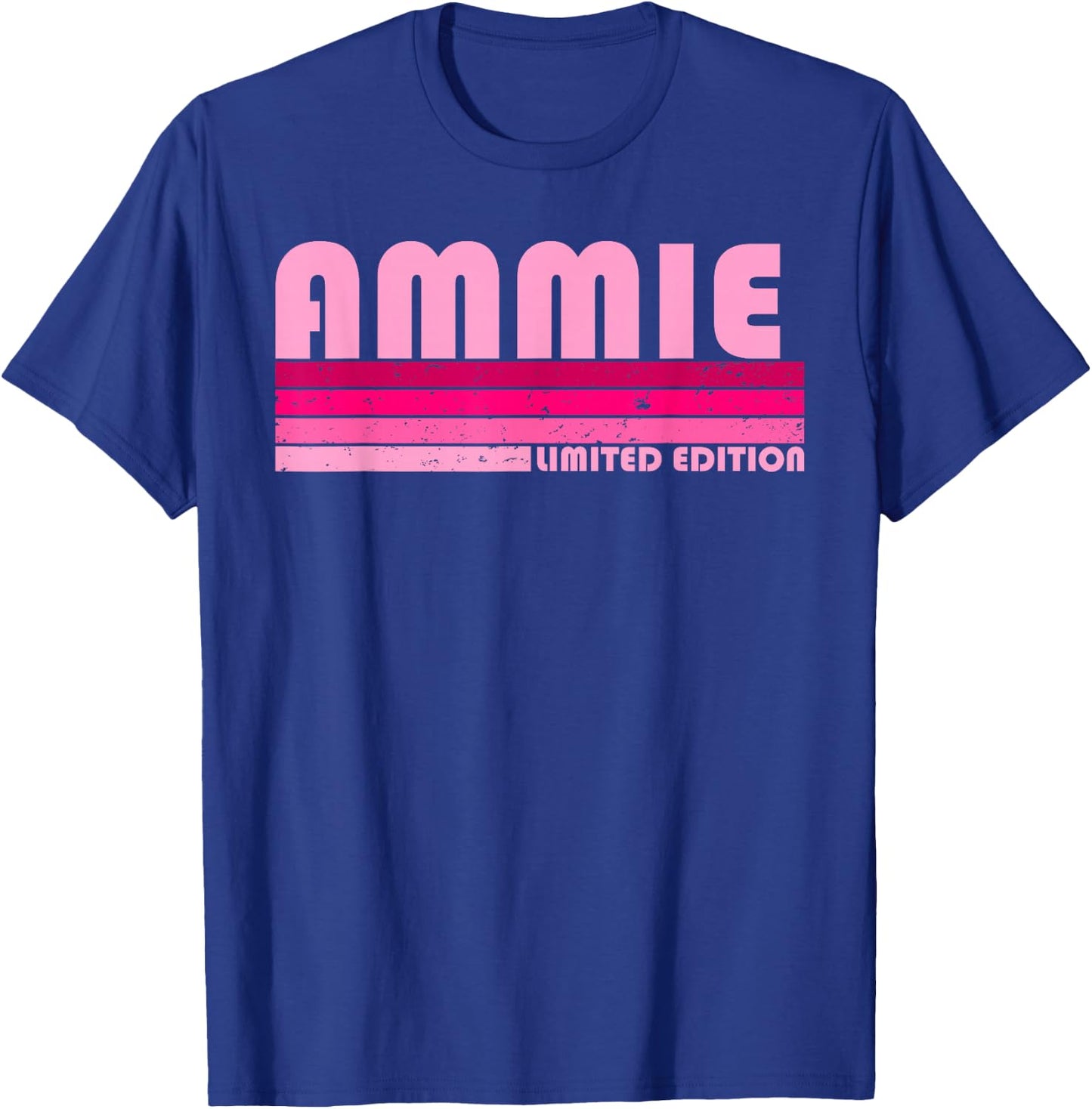 AMMIE Name Personalized Retro Vintage 80s 90s Birthday T-Shirt - T-Shirt | Royal