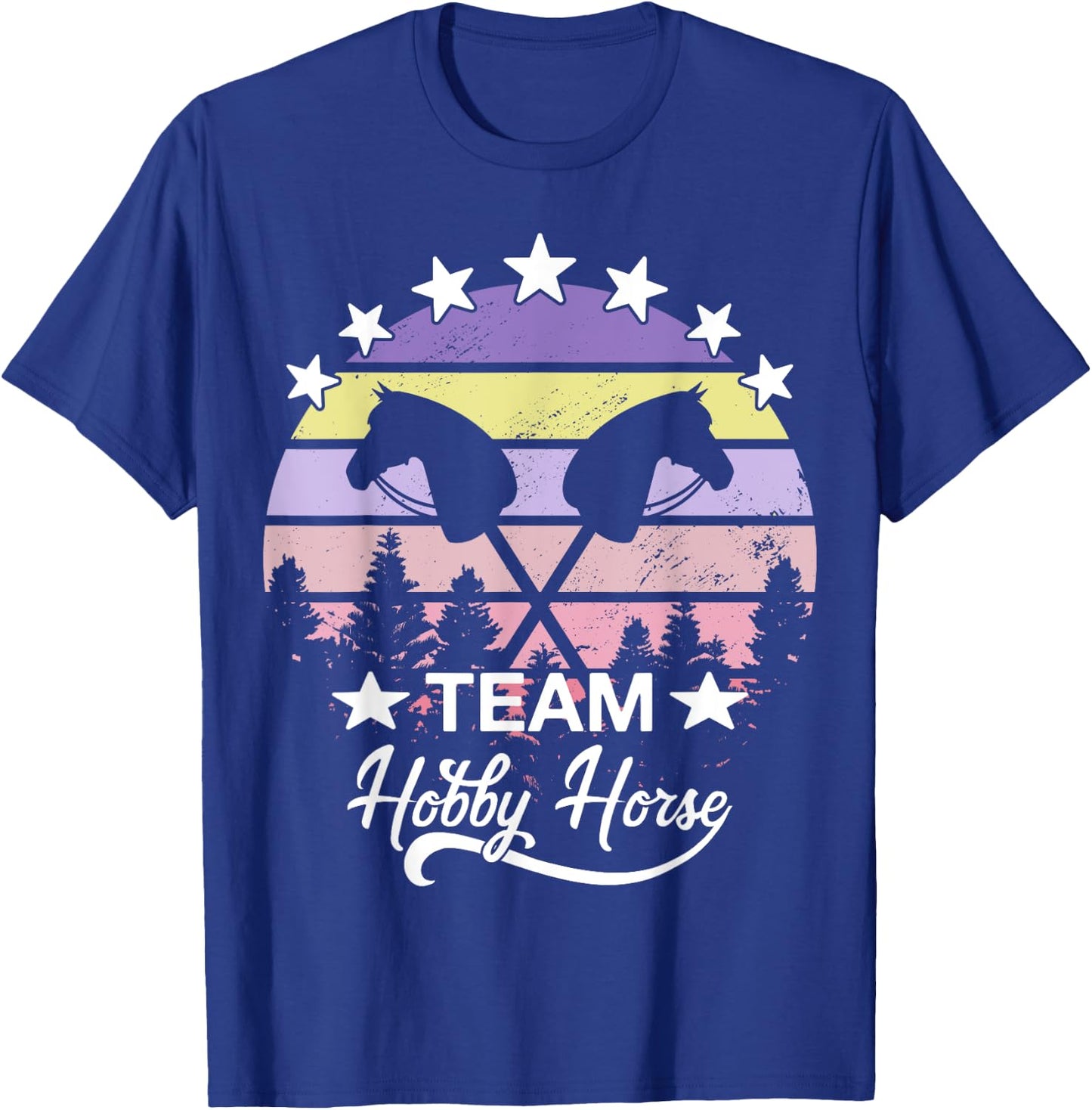 Team Hobby Horse Retro Hobby Horsing Hobby Horse T-Shirt - T-Shirt | Royal