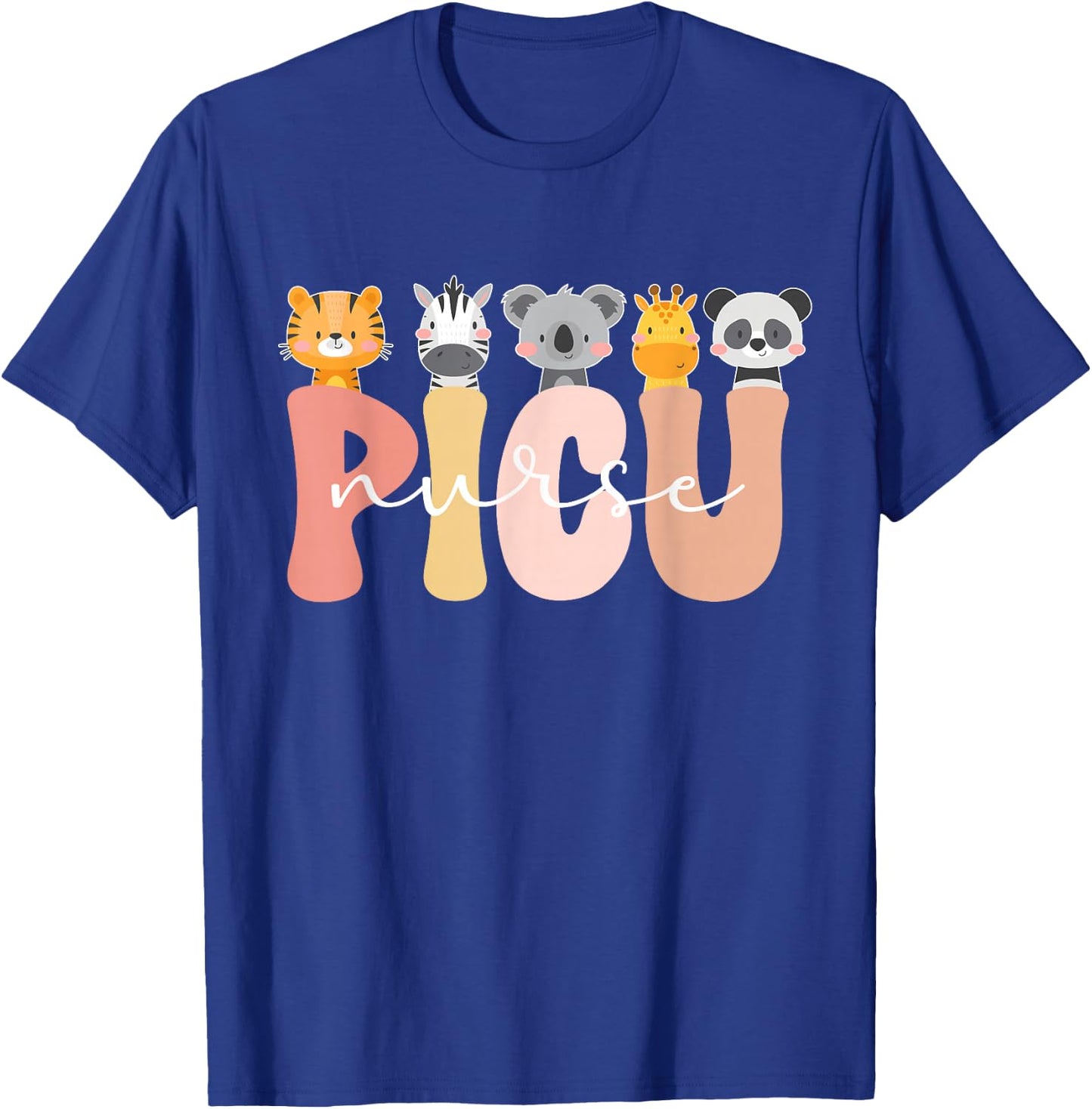 Cute PICU Nurse Pediatric Intensive Care Unit T-Shirt - T-Shirt | Royal