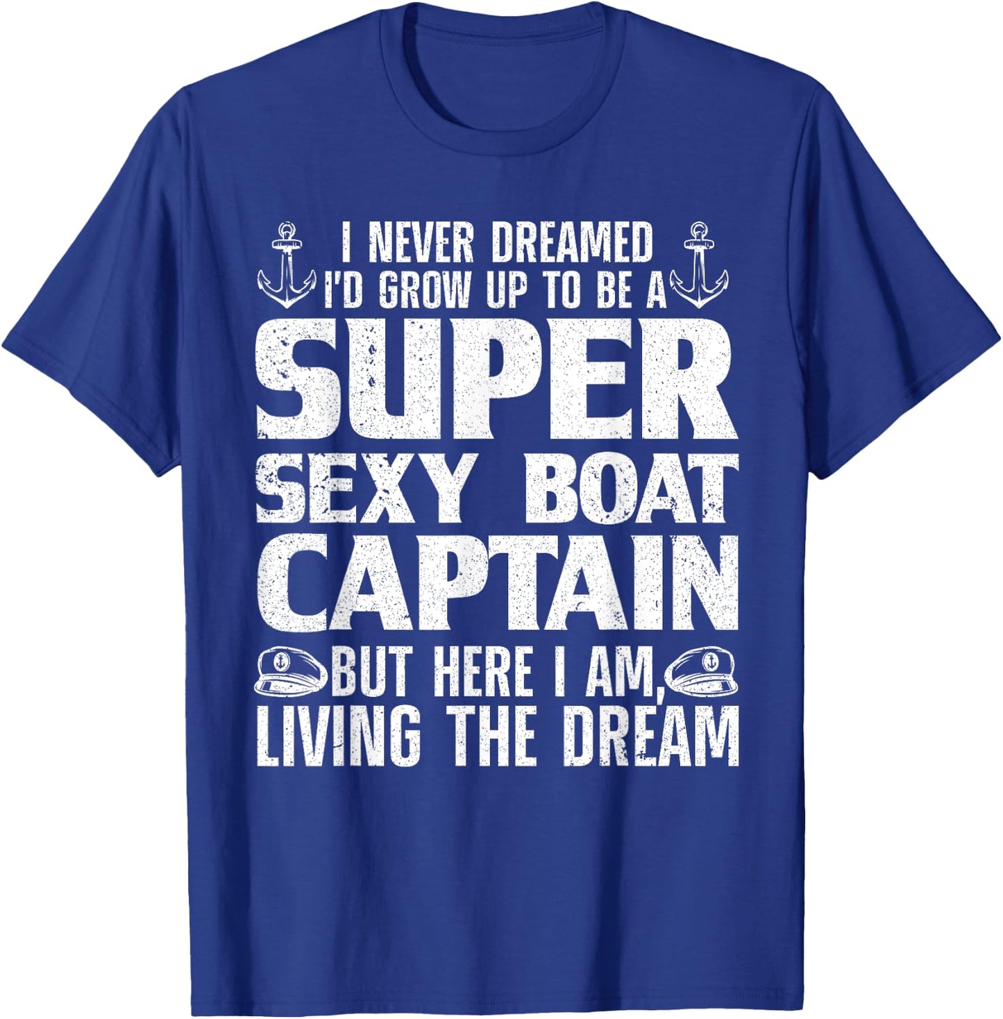 Funny Boat Captain Design Women Boating Boat Captain Small T-Shirt - T-Shirt | Royal