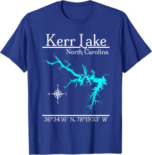 Kerr Lake - North Carolina T-Shirt - T-Shirt | Royal