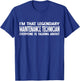 Maintenance Technician Job Title T-Shirt - T-Shirt | Royal