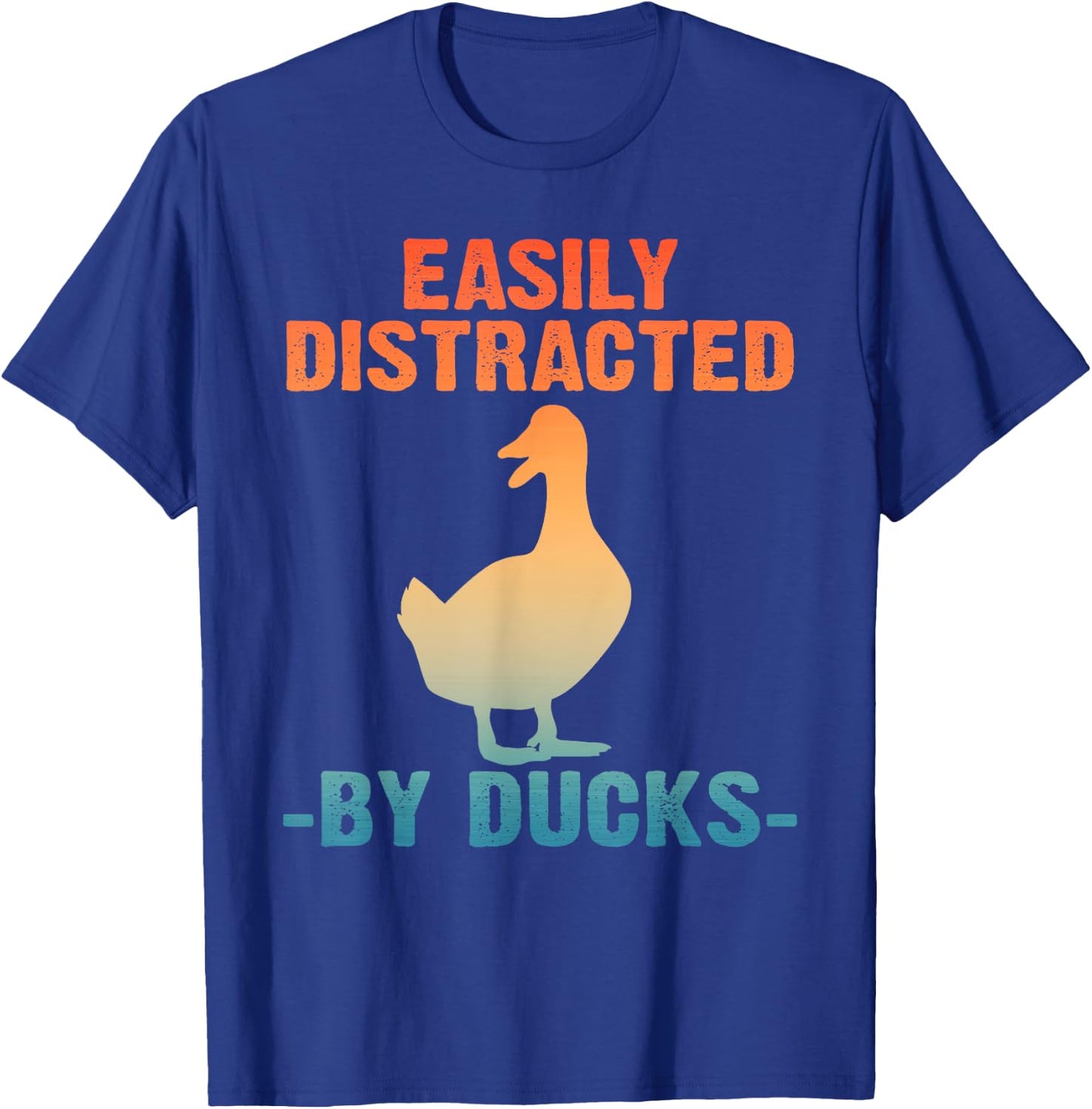 Cute Duck Design Women Aquatic Bird Duck Lovers T-Shirt - T-Shirt | Royal